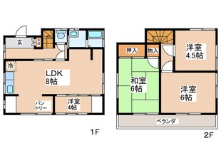 根ヶ布戸建の物件間取画像